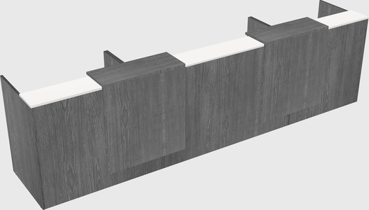 Long reception desk