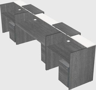 Long reception desk