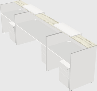 Long reception desk