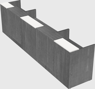 Long reception desk