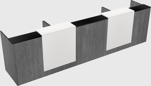 Long reception desk
