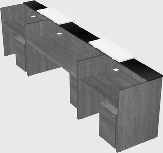 Long reception desk