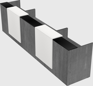 Long reception desk