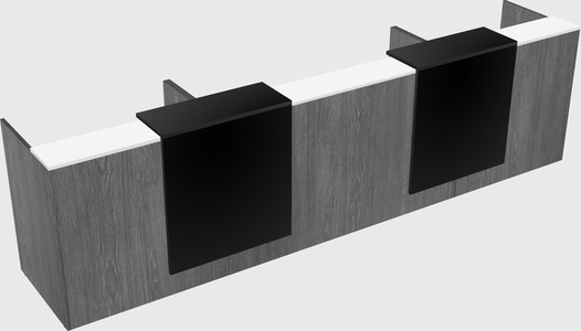 Long reception desk