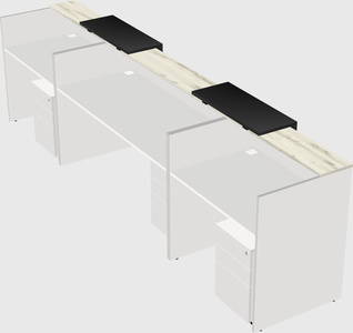 Long reception desk