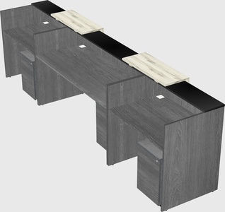 Long reception desk