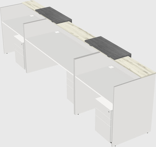 Long reception desk