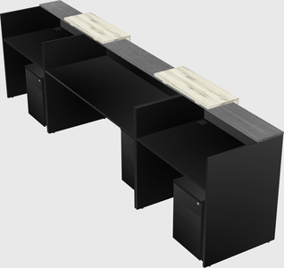 Long reception desk