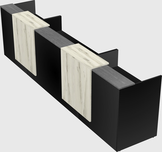 Long reception desk