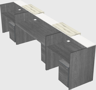 Long reception desk