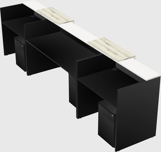 Long reception desk