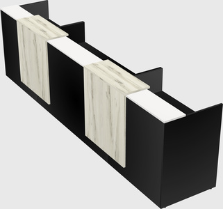 Long reception desk