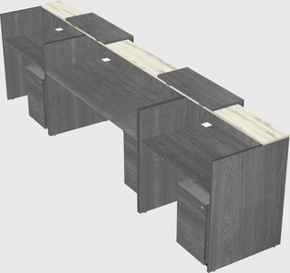 Long reception desk