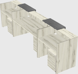 Long reception desk