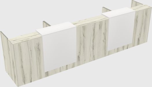 Long reception desk