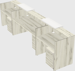 Long reception desk