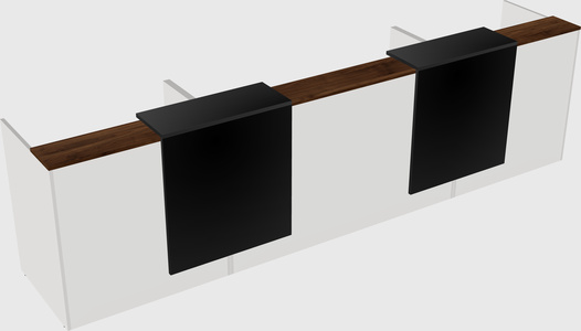Long reception desk