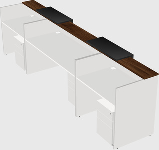 Long reception desk