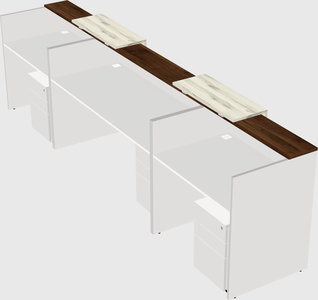 Long reception desk
