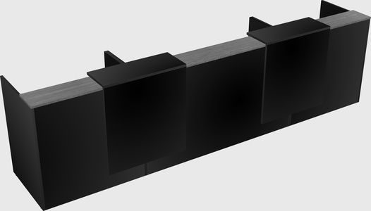 Long reception desk