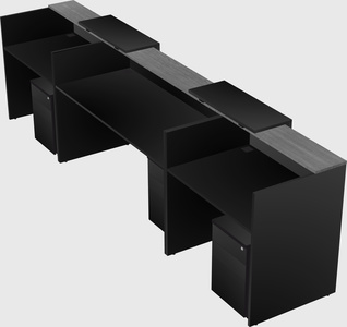 Long reception desk