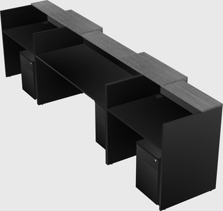 Long reception desk