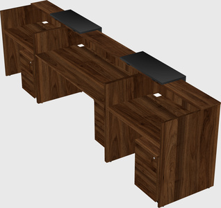 Long reception desk