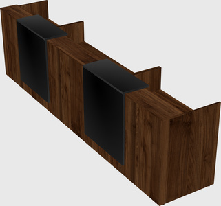 Long reception desk