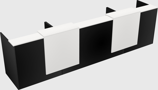 Long reception desk