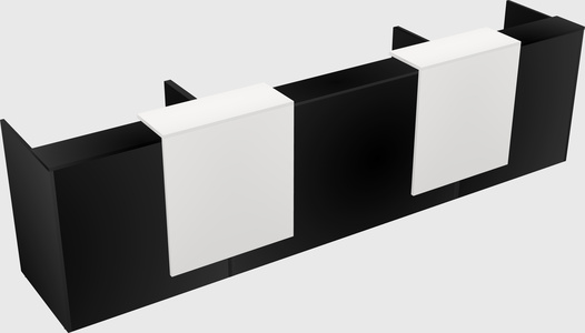 Long reception desk