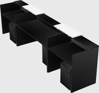 Long reception desk