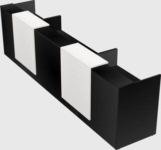 Long reception desk