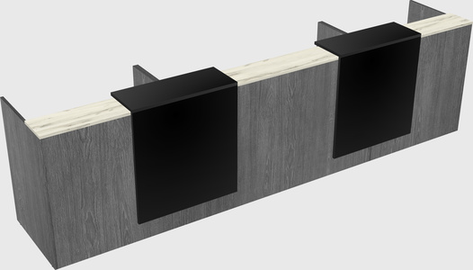 Long reception desk