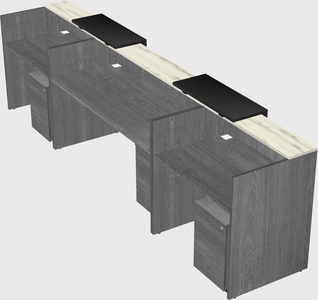 Long reception desk