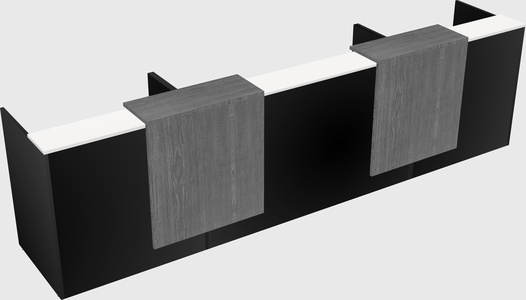 Long reception desk