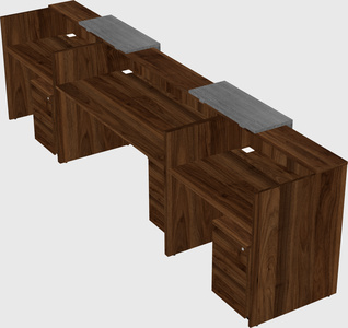 Long reception desk
