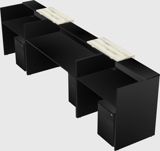 Long reception desk
