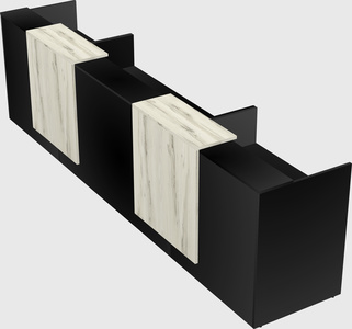 Long reception desk