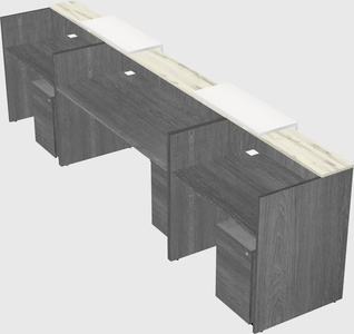 Long reception desk
