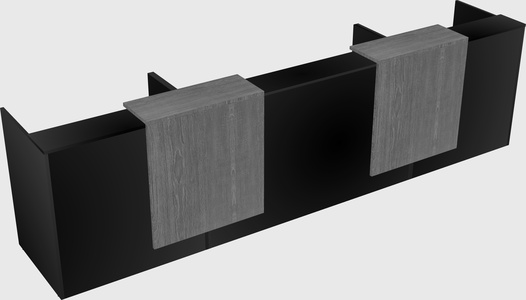 Long reception desk