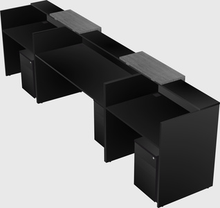 Long reception desk