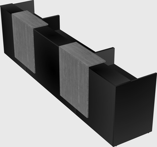 Long reception desk