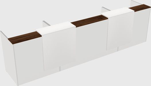 Long reception desk