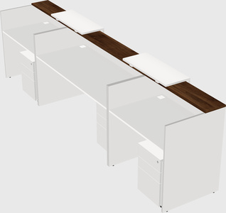 Long reception desk