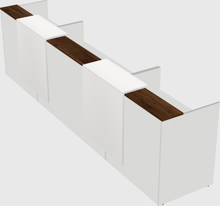 Long reception desk