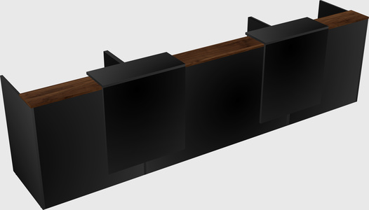 Long reception desk