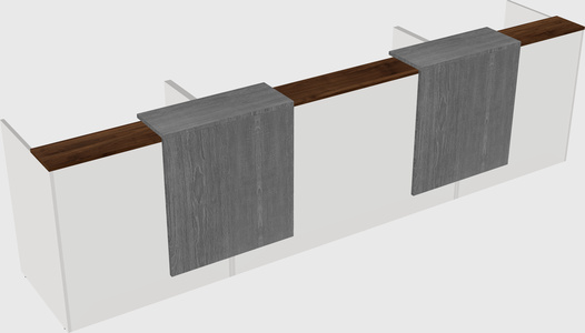 Long reception desk