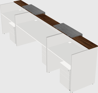Long reception desk