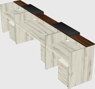 Long reception desk