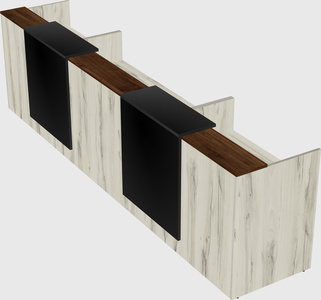 Long reception desk